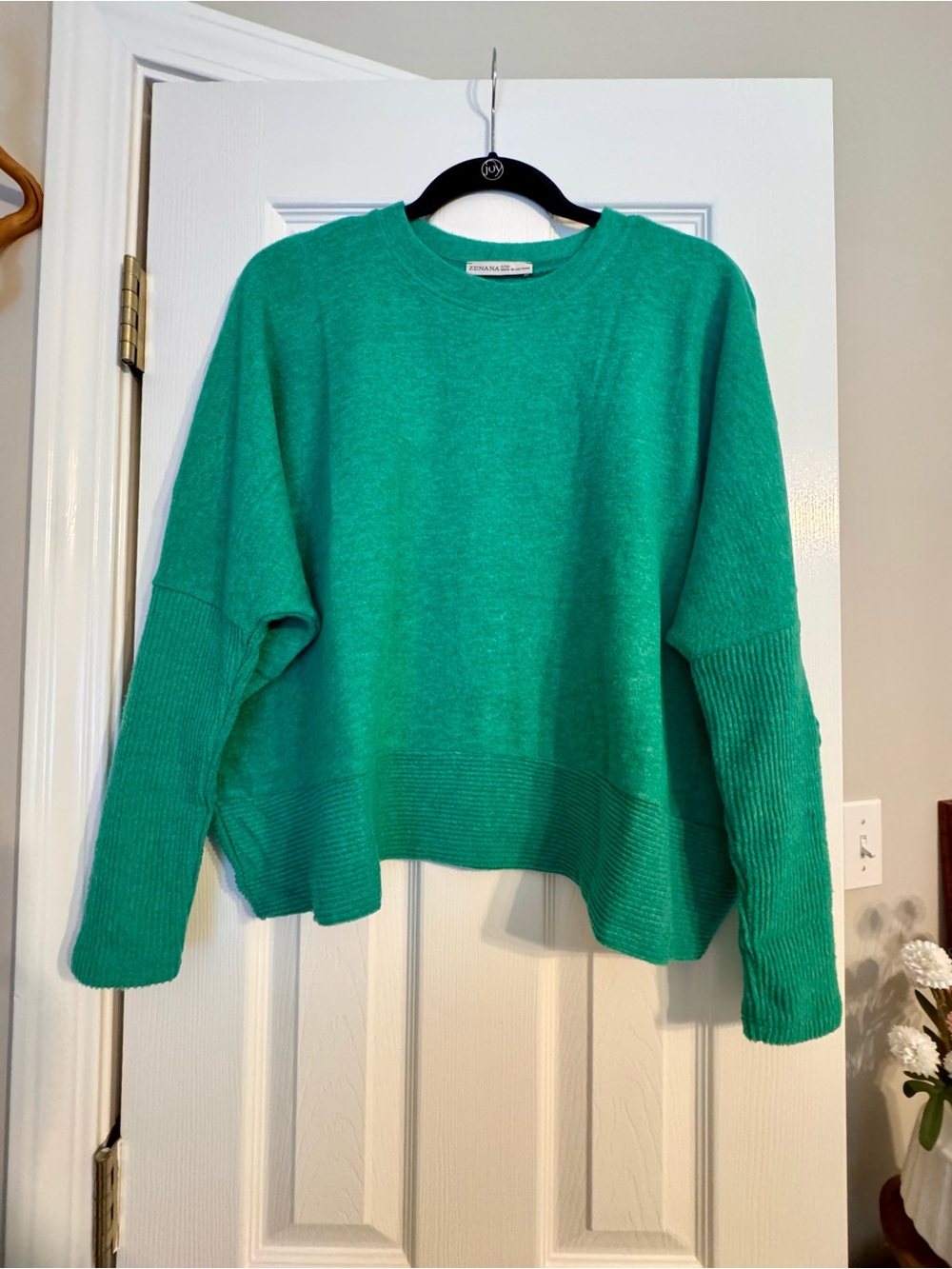 Zenana Brand Green Crewneck Sweater